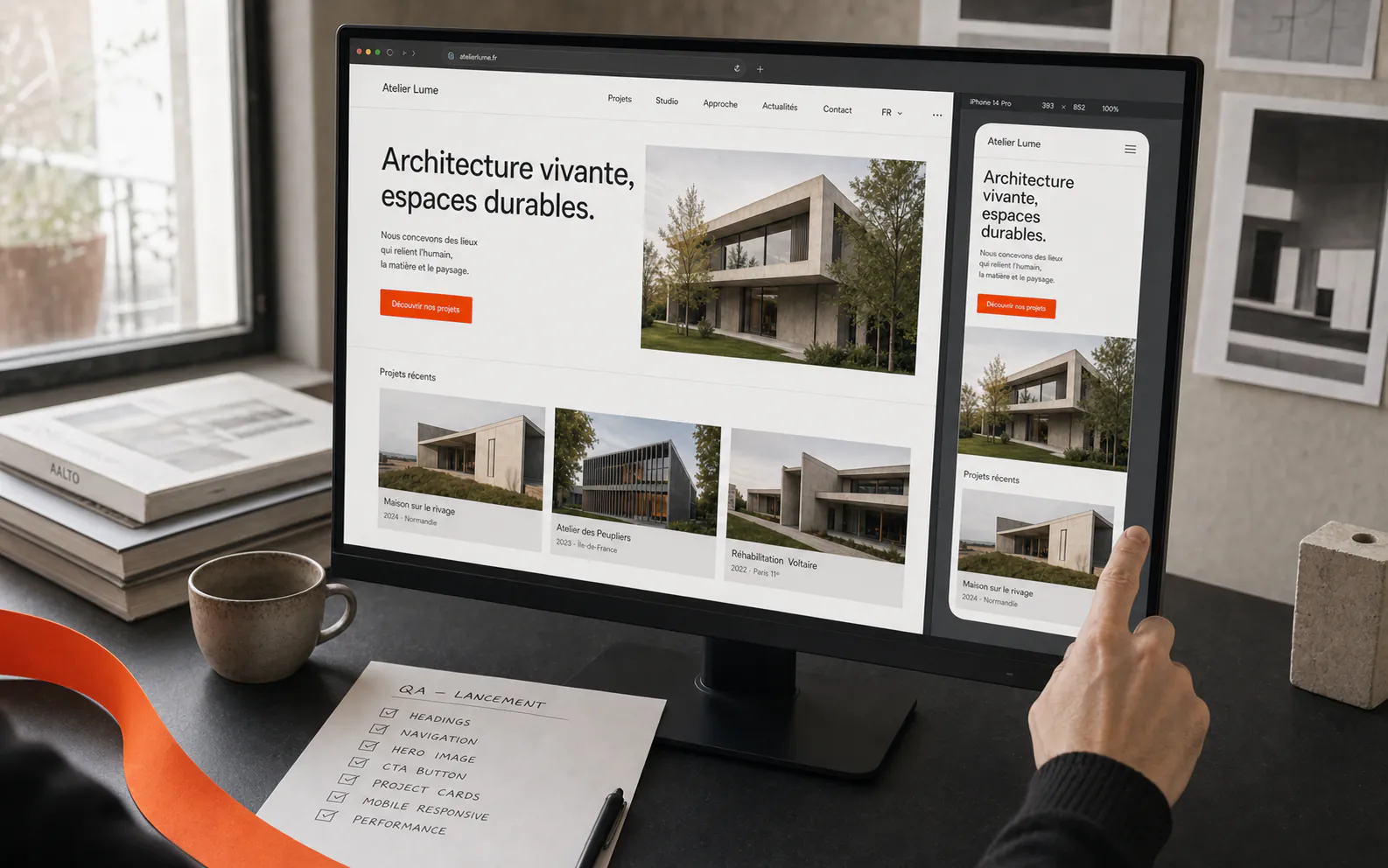 A finished digital experience ready to launch